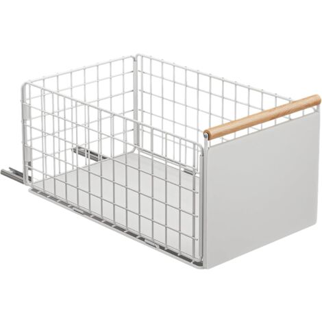 Tiroir Adhésif Sous Plan De Travail - Organisateur Coulissant Transparent - Pour Bureau, Cuisine, Salle De Bain - 9.2x8.1x8 Cm