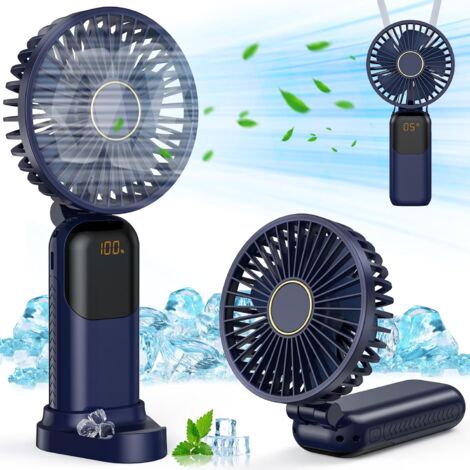 Ventilateur Portable Miniature LUTW, Rechargeable USB, Inclinable à 120°, Effet Turbo Double Ventilateur, Batterie 3000 MAh, Vert