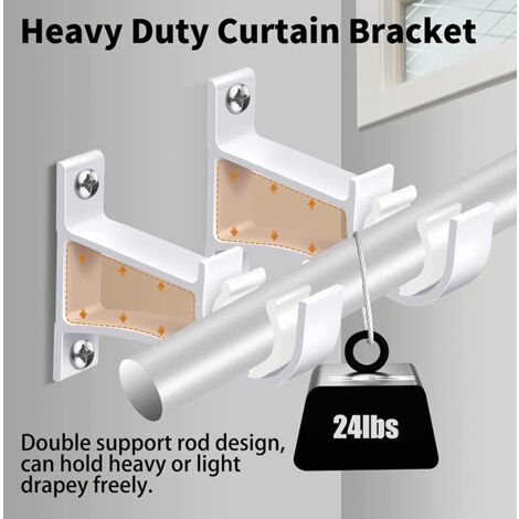 Crochets Pour Tringle à Vêtements En Alliage D'aluminium - Lot De 2, Installation Facile Sans Outils, Pour Gain De Place Dans Placard