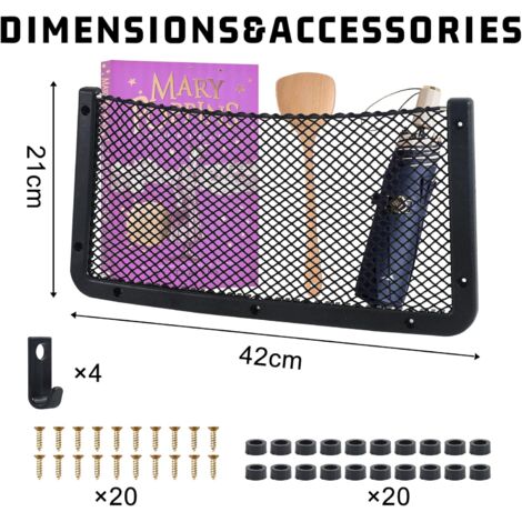 Lot De 4 Filets De Rangement Pour Voiture
