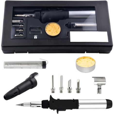 Fer à Souder Sans Fil Rechargeable USB - Mini Kit Portable 8W - Température Réglable 330°C à 450°C - Noir - Idéal Bricolage électronique