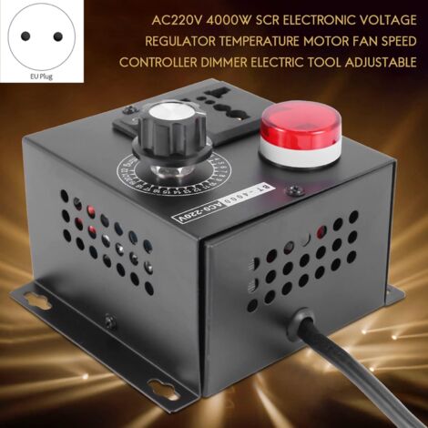 Régulateur De Vitesse/tension 4000W AC 220V - Pour Moteur, Ventilateur, Outils, Gradation Lumière