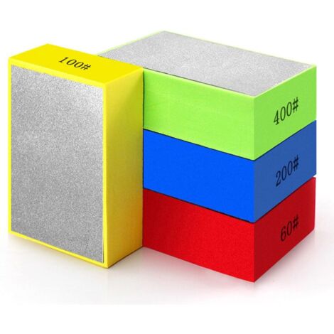 4 Pcs Cale a Poncer Carrelage,Éponges de Ponçage,Blocs de
