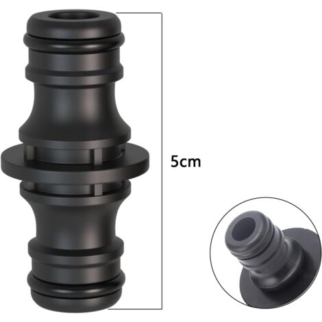 Lot De 12 Raccords De Tuyau D'arrosage 1/2" 13 Mm - Double Prise - Rallonge En Plastique - Deux Voies - Pour Le Jardin Et La Maison