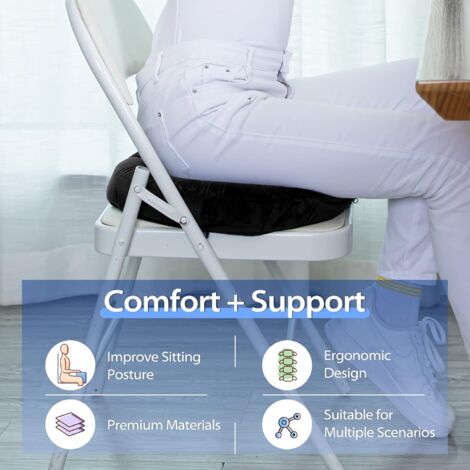 GSPSCN Coussin compensé en Mousse à mémoire de Forme pour Voiture - Coussin de siège - Coussin Coccyx Correcteur D'assise,Coussin Ergonomique Voitur,Conducteur Orthopédique Chaise Bureau Fauteuil