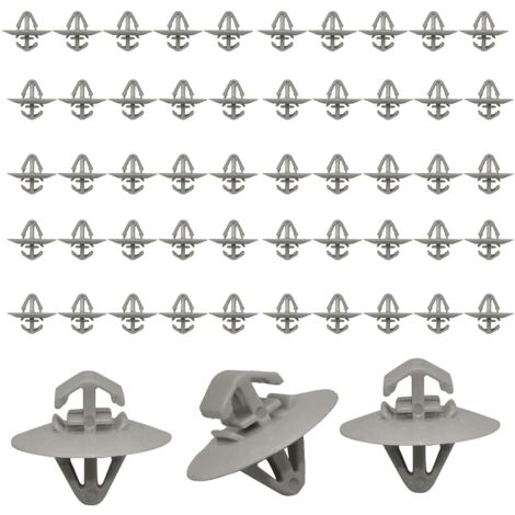 50 Pezzi Clip Modanature Porte Auto - Clip Laterali In Plastica, Per Pannelli Portiere, Facili Da Installare