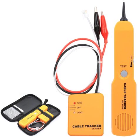 PACEWALKER Testeur De Circuit, Traceur De Fils Et Générateur De Tonalité - Testeur Câble Réseau RJ-11 Téléphonique - Continuité Circuit