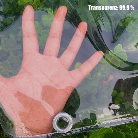 Bâche étanche Transparente 420g-m², 0.3mm Epaisse Multifonction PVC