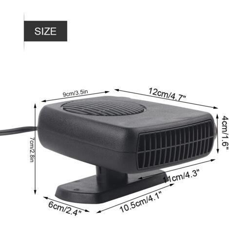 Chauffage Portable De Voiture Norauto – Radiateur Soufflant, Désembueur, 12V, Noir
