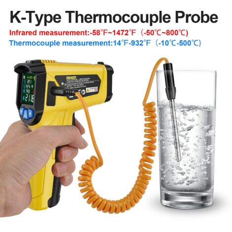 Thermomètre Infrarouge TFA Avec Détecteur De Moisissures - Mesure Point De Rosée, Double Laser - Pour Diagnostic Maison