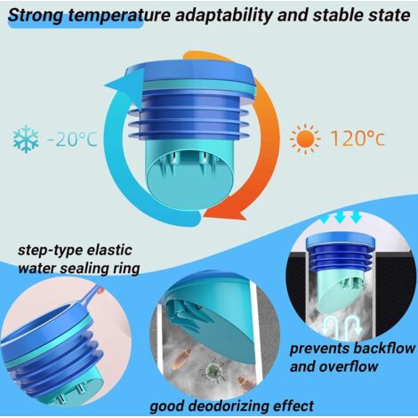 YO-HAPPY Anneau De Bride De Cuvette De Toilette Tuyau De Vidange