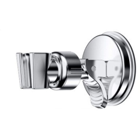 Support Douche à Ventouse - Rotation 360°, Fixation Sans Perçage, Pour Carrelage Lisse, Jaune
