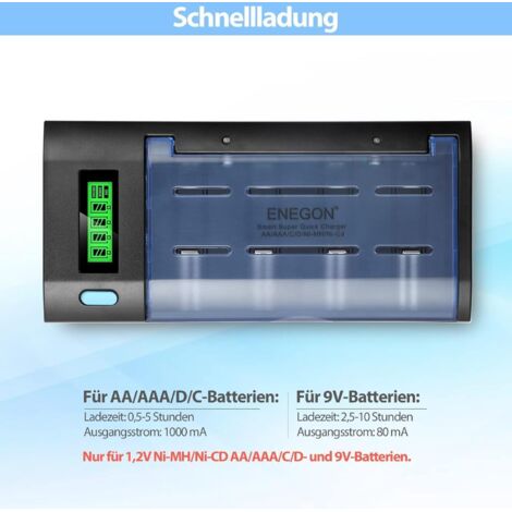 Chargeur De Batteries Intelligent USB - 2 Emplacements Pour AA/AAA/18650/18500 Etc. - Protection Anti-surcharge, Polyvalent Et Portable