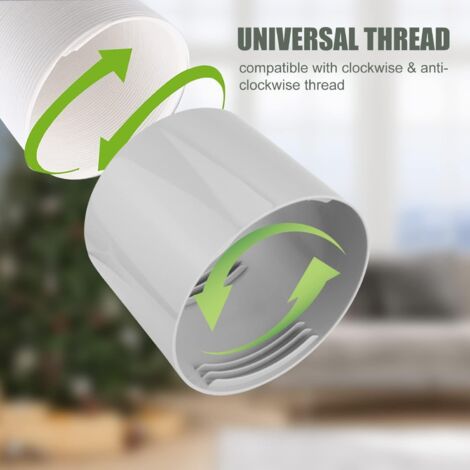 Adaptateur Tuyau Échappement 15cm ABS - Raccord Pour Climatiseurs Portables - Allonge Pratique