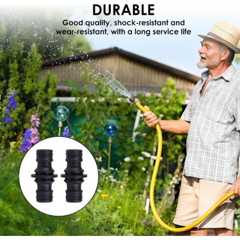 Kit Raccords Tuyau Arrosage 15 Pièces - 1/2 Pouce, ABS+TPR, Pour Jardin, Lavage Auto