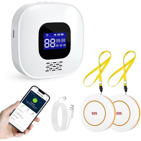 Bouton D'appel D'urgence SOS DAYTECH Au Poignet – WiFi Tuya – Bouton Panique Sans Fil