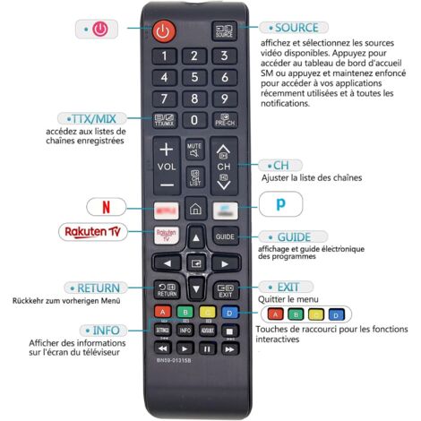 Telecommande Samsung Bn59 Mode D Emploi