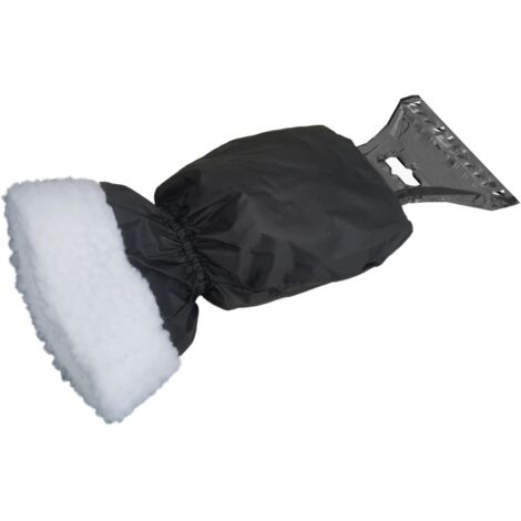 Grattoir à Glace Avec Gant Intégré Chaud - Lame ABS Large Pour Déneiger Pare-brise Facilement - Noir, Rouge, Bleu
