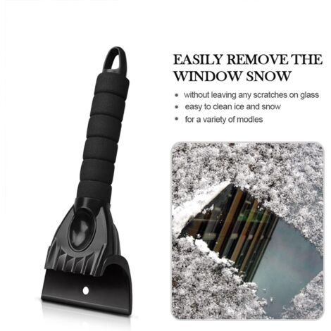 Grattoir à Glace Pour Voiture - Longueur 27 Cm, Largeur 9 Cm - Manche Ergonomique Antidérapant - ABS Doux Pour Le Pare-brise
