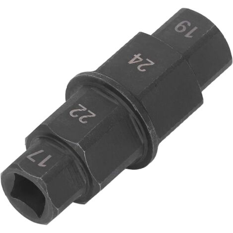 Clé à Axe Hexagonale Pour Moto - 4 Tailles : 17, 19, 22, 24 Mm - Acier Chrome Molybdène - Pour Démontage Roue Avant - 9