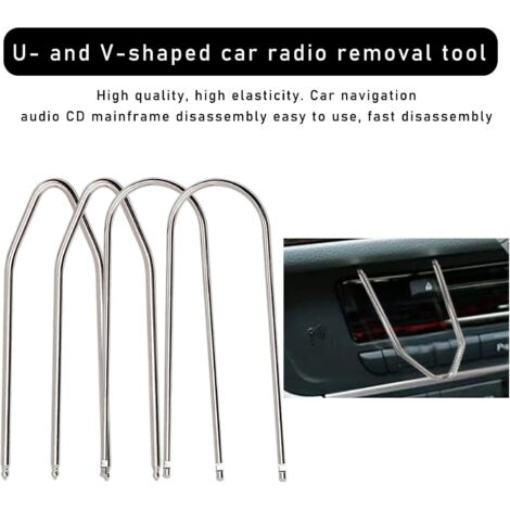 Kit D'extraction Autoradio - Universel - Outils De Démontage - Couleur Orange - Auto