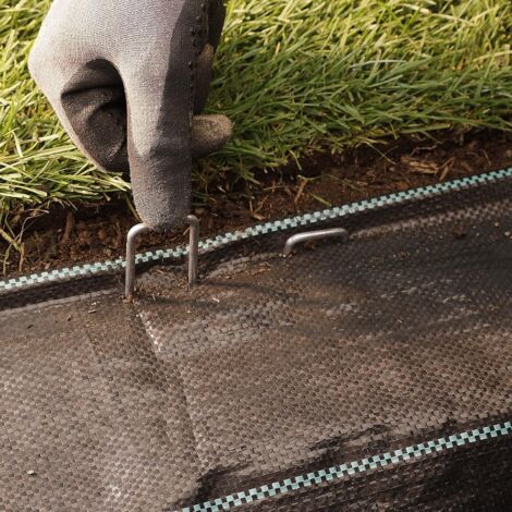 Lot De 100 Piquets D'ancrage Au Sol Solides Pour Les Mauvaises Herbes, Non-tissé De Jardin Cloture Jardin 254200mm Jusch 83129356 Lot De 100 Piquets D'ancrage Au Sol Solides Pour Les Mauvaises Herbes, Non-tissé De Jardin Cloture Jardin 254200mm Jusch 83129356