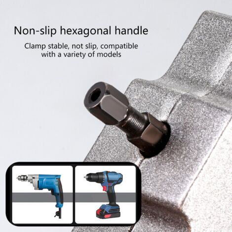 Adaptateur D'angle Pour Perceuse - Pliable à 105° Pour Espaces étroits - Compatible Mèches Hex 6mm - Idéal Menuiserie Et Bricolage