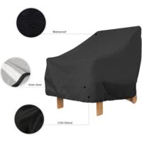 Housse De Protection Pour Chaise Adirondack - Tissu Oxford 210D Imperméable - 91x85x80cm