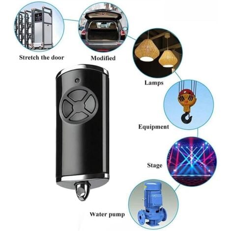 Ouvre-porte de garage 868,3 BS MHz, télécommande de porte de garage compatible avec Hörmann bs HSM4 HSE2 HS1 HS4 HSZ1 HSZ2, émetteur manuel 2 pièce