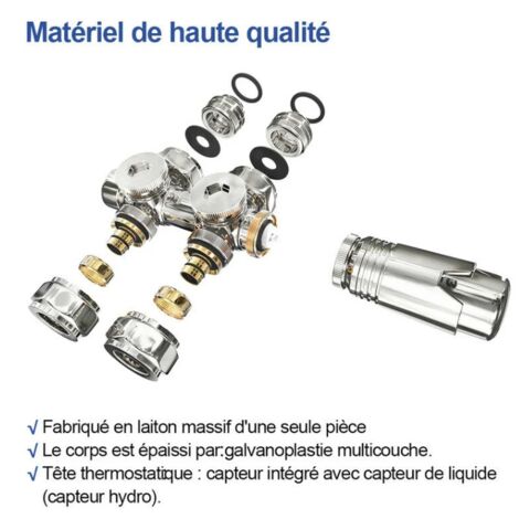 Valvola Deviatore 3 Vie G1/2" Per Doccia - Cromata, Per Soffioni E Doccette, Ricambio Universale