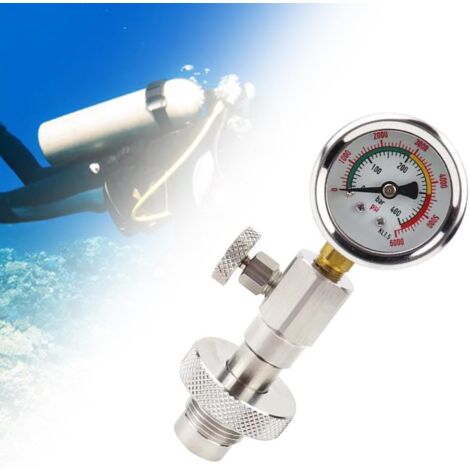 Pressione Del Tubo Ad Alta Pressione Per Immersioni Subacquee 7/16-20UNF Nucleo Della Valvola Di Sfiato I Manometro Residuo Nucleo Della Valvola Del Tubo Ad Alta Pressione Pressione Di Immersione - Foto 10