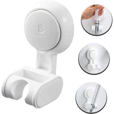 360 ° Supporto per soffione doccia con ventosa girevole a