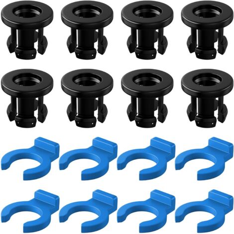 40 Clip Per Serra - Morsetti Per Tubi Da 8mm, 11mm, 13mm, Fissaggio Teloni E Reti, Colore Verde - Foto 2