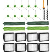 Kit Ricambi Per Roomba Serie E, I, J - 4 Spazzole Gomma, 6 Filtri HEPA, 6 Spazzole Laterali - Foto 2