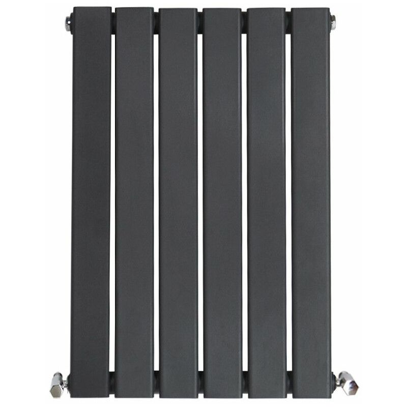 Warmehaus Designer Radiator Flat Panel Modern Heating Small Radiator  Anthracite Horizontal Single 600x408mm