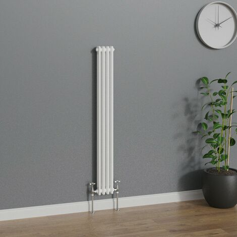 WarmeHaus Traditional Radiator White Double Column 1500x200mm (1/5)