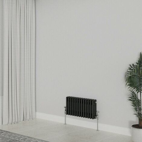 WarmeHaus Traditional Radiator Black Triple Column 300x607mm (1/5)