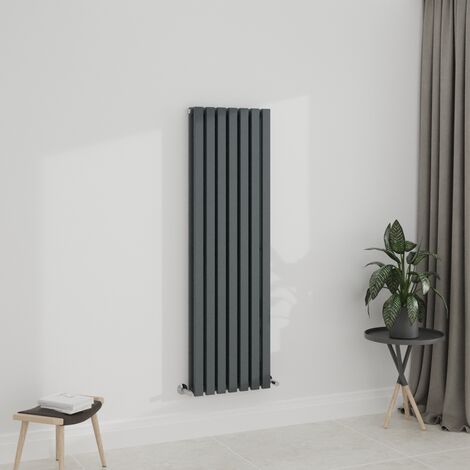 WarmeHaus Anthracite 1600x480mm Radiator Double Grey Flat Panel (1/5)