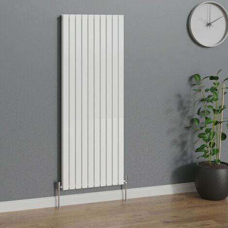 WarmeHaus Vertical 1800x680mm Flat Panel Radiator White Double (1/5)
