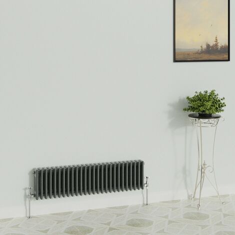 WarmeHaus Traditional Radiator Anthracite 3 Column 300x1192mm (1/5)