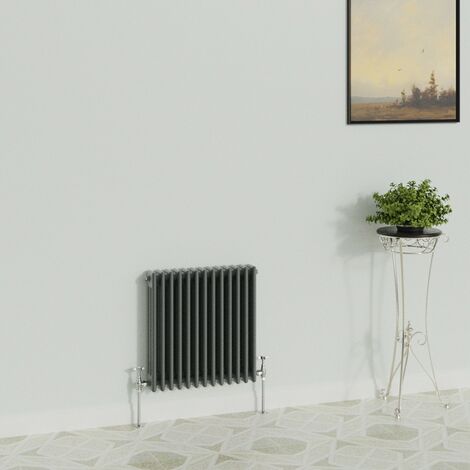 WarmeHaus Traditional Radiator Anthracite Triple Column 600x607mm (1/5)