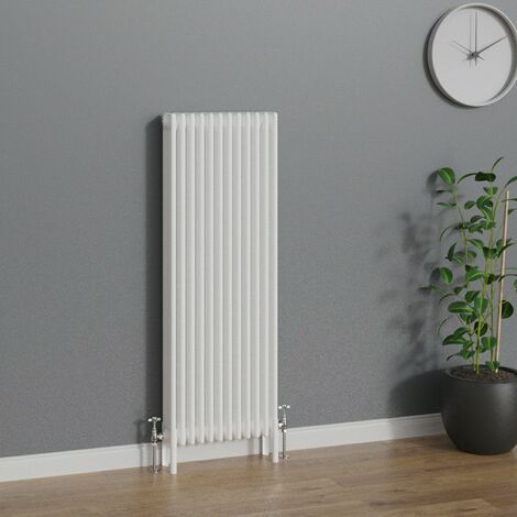 WarmeHaus Traditional Radiator 1500x560mm White Vertical 4 Column (1/5)