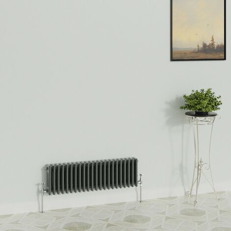 WarmeHaus Traditional Radiator Anthracite 3 Column 300x1012mm (1/5)