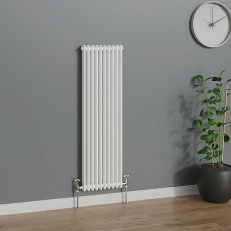 WarmeHaus Traditional Radiator White Double Column 1500x470mm (1/5)