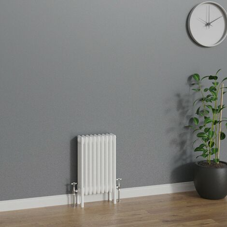 WarmeHaus Traditional Radiator 600x425mm White 4 Column Heater (1/5)