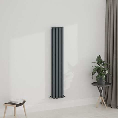 WarmeHaus Anthracite 1600x270mm Radiator Double Grey Flat Panel (1/5)