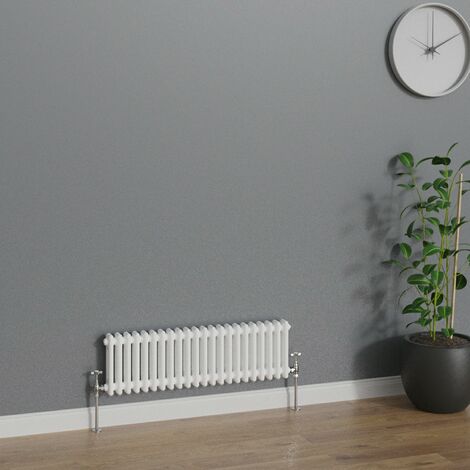 WarmeHaus Traditional White Double Column Radiators 300x1010mm (1/5)