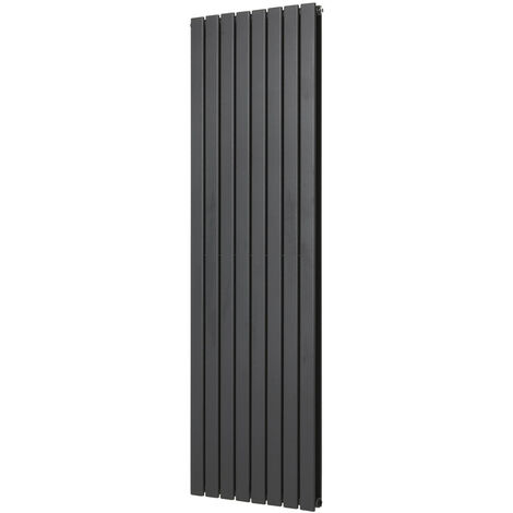 WarmeHaus Vertical 1800x544mm Flat Radiator Anthracite Double