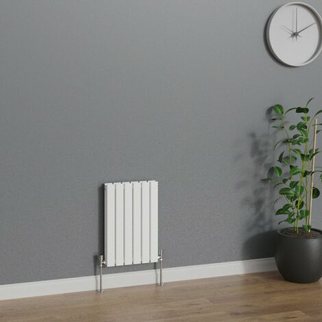 WarmeHaus Horizontal 600x408mm Flat Panel Radiator White Double (1/5)