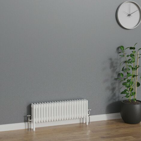 WarmeHaus Traditional Radiator 300x1010mm White 4 Column Heater (1/5)